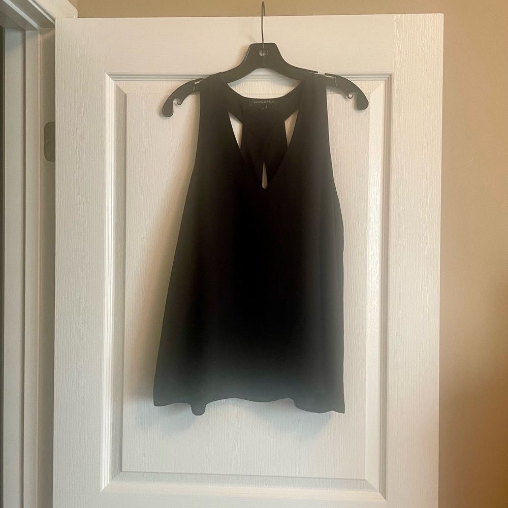 Banana Republic Black Keyhole Tank Top